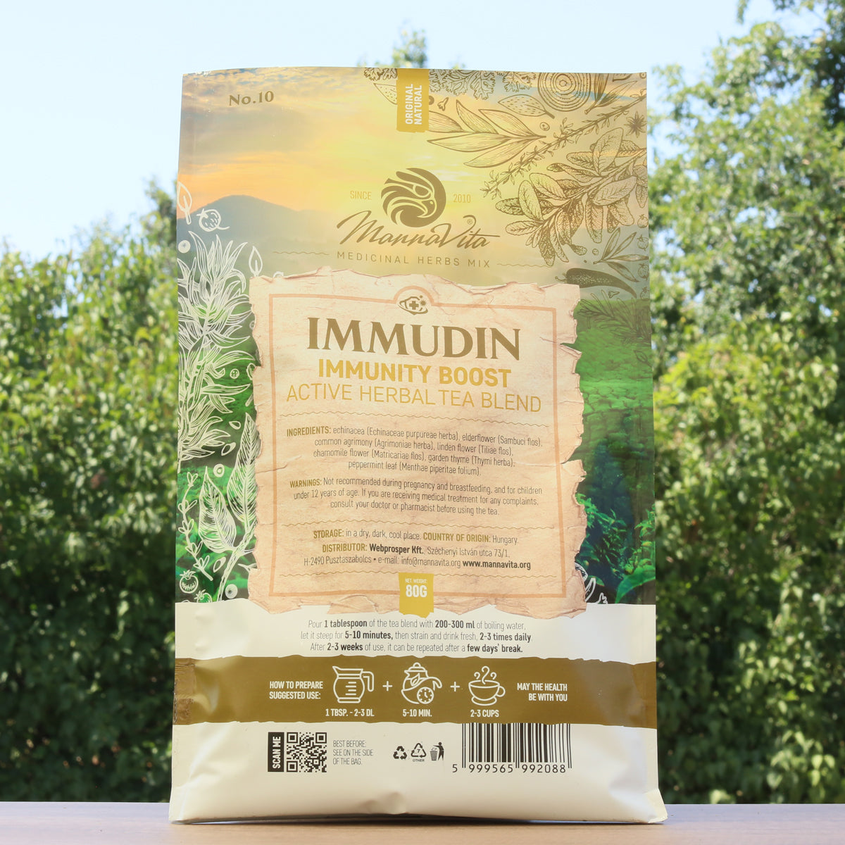 IMMUDIN Immunstärkande aktiv örtteblandning • 80g