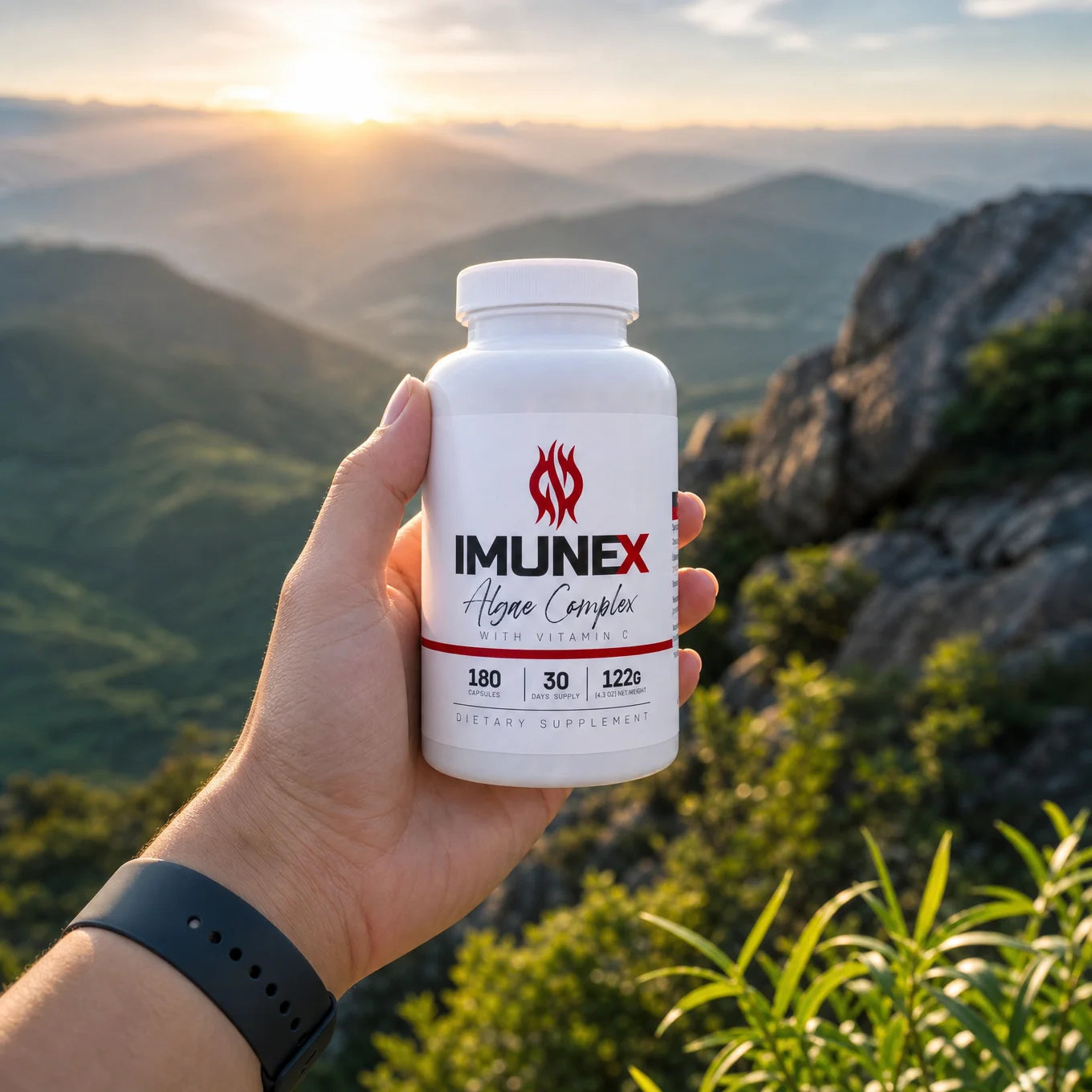 IMUNEX algkomplex • med 5 alger • 180 kapslar