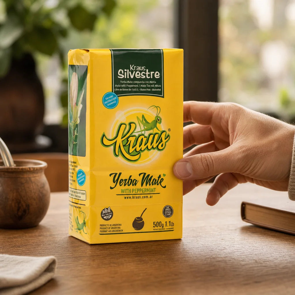 Kraus yerba mate-te • Silvestre, MINT • 500 g