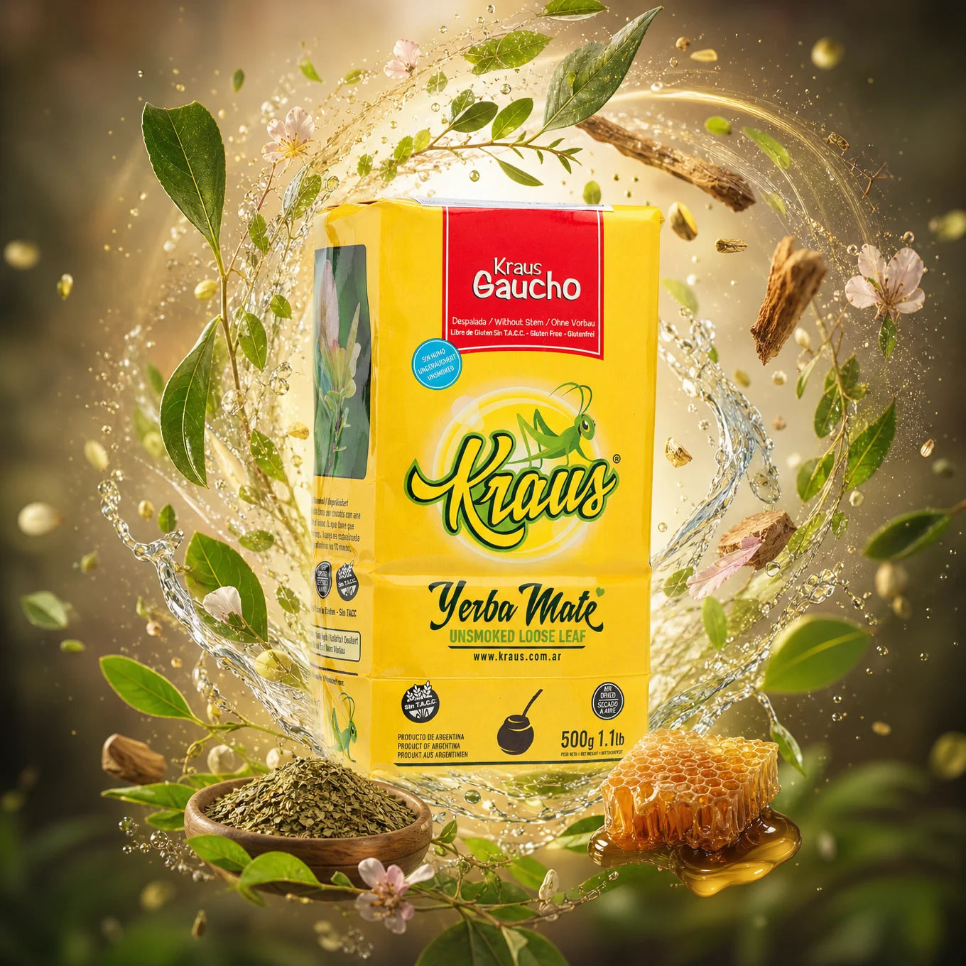 Kraus yerba mate-te • Silvestre, MINT • 500 g