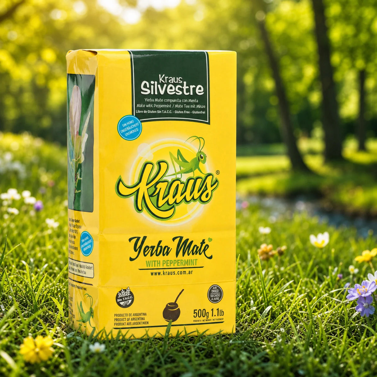 Kraus yerba mate • Gaucho, Sin palo - Utan stjälkar • 500 g