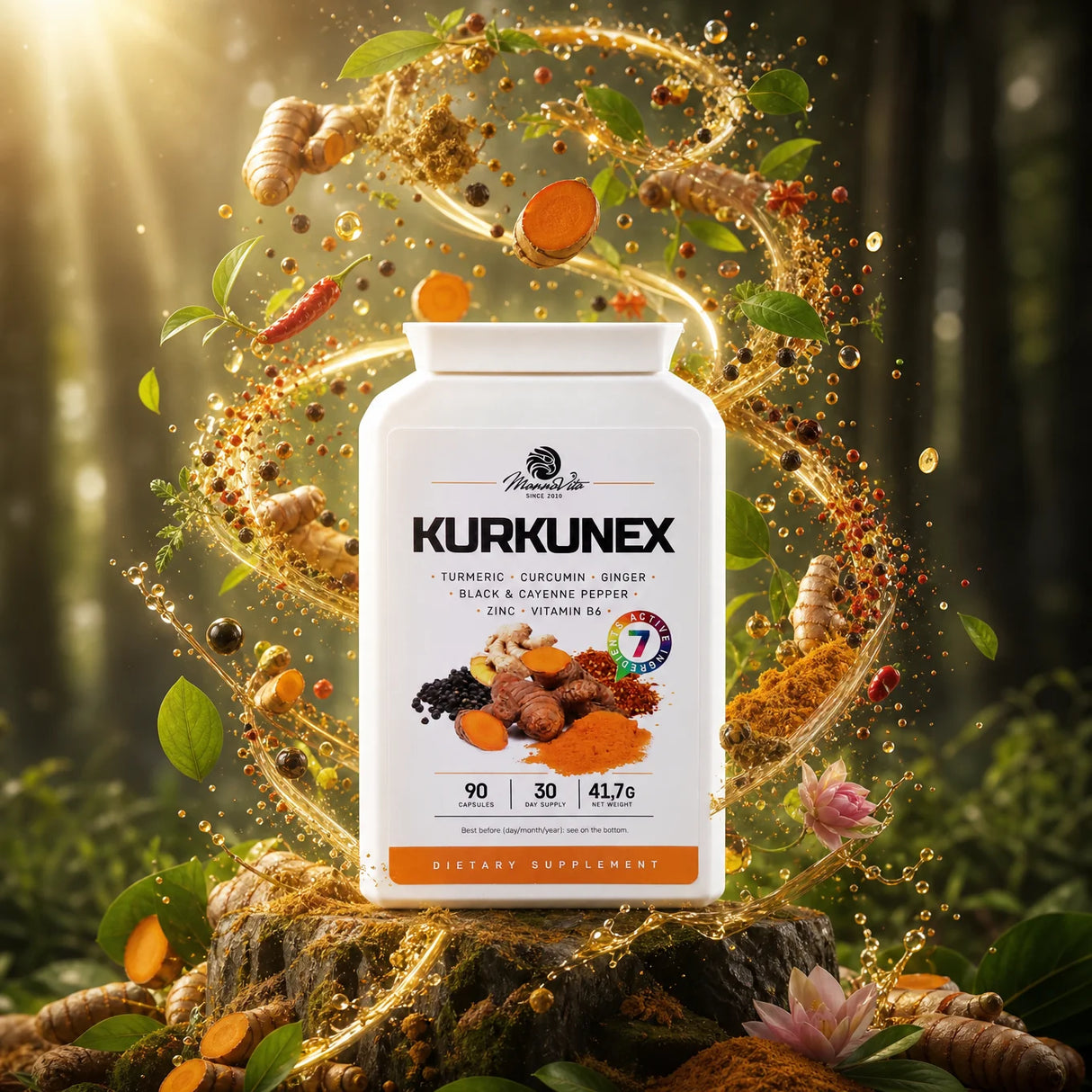 KURKUNEX gurkmejaextraktkomplex • 90 kapslar