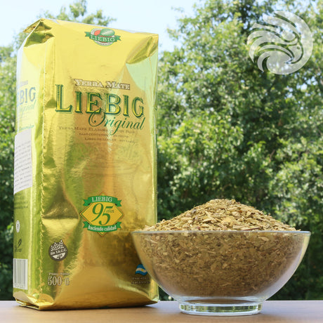 Liebig Original yerba mate-te • Tillverkad med stjälkar • 500 g