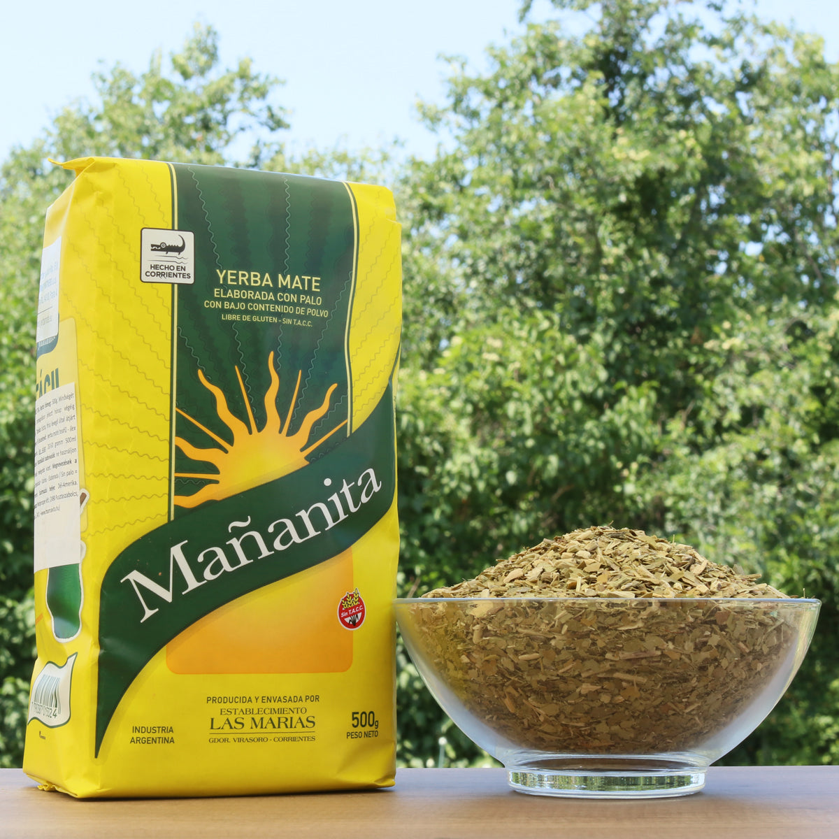 Mañanita yerba mate-te • Tillverkad med stjälkar • 500 g