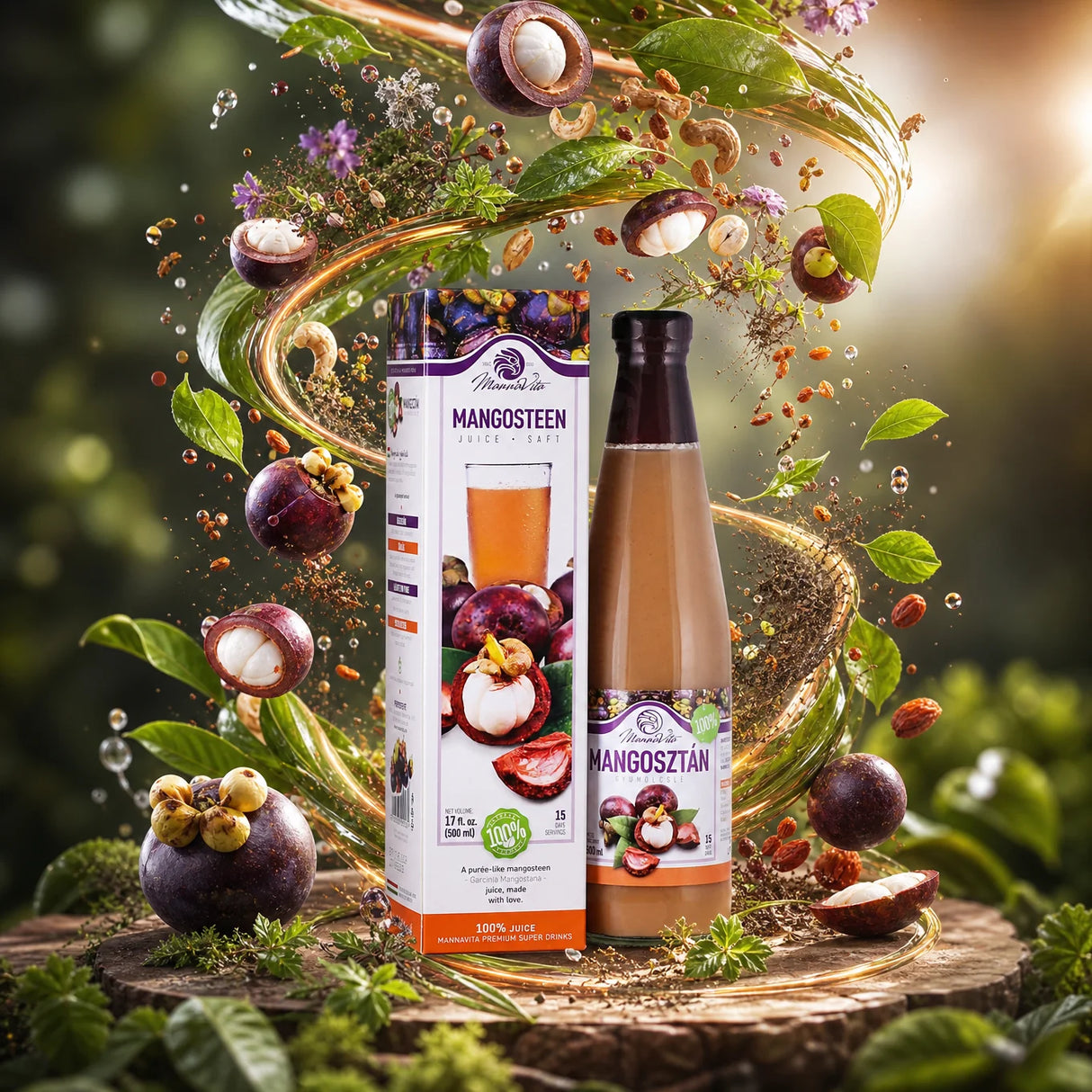 Mannavita Mangostan 100% ren puré • 500 ml
