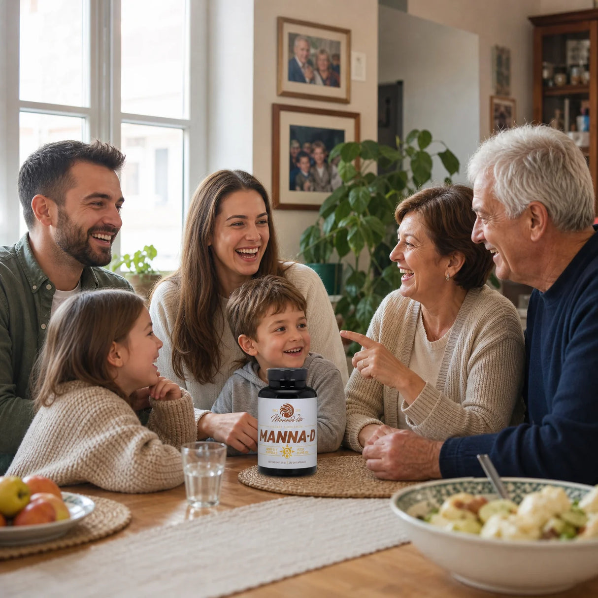 MANNA-D D3-vitamin i olivolja 4000 IE • 120 kapslar