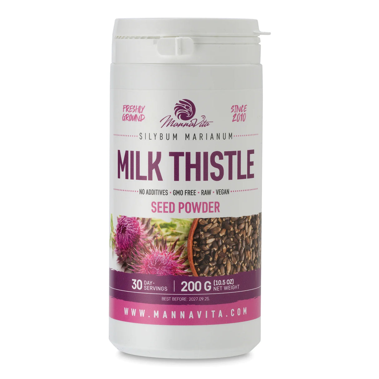 Mannavita Mjölktistelfröpulver • 200g