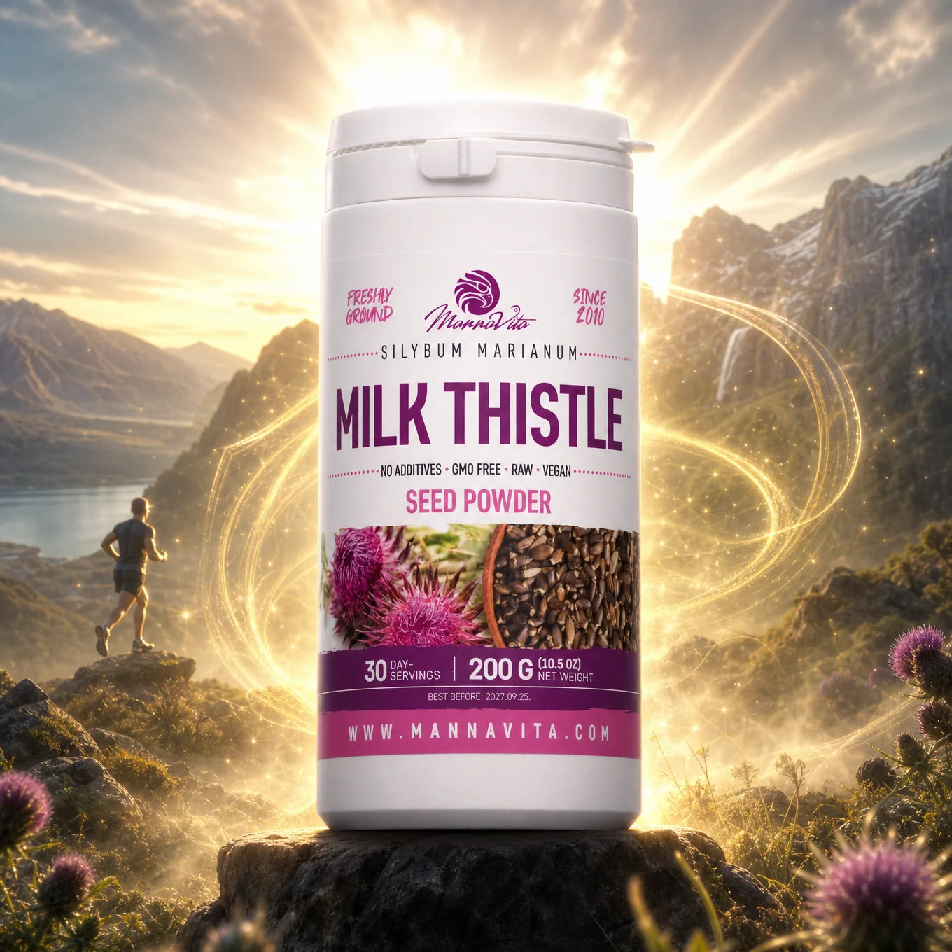 Mannavita Mjölktistelfröpulver • 200g