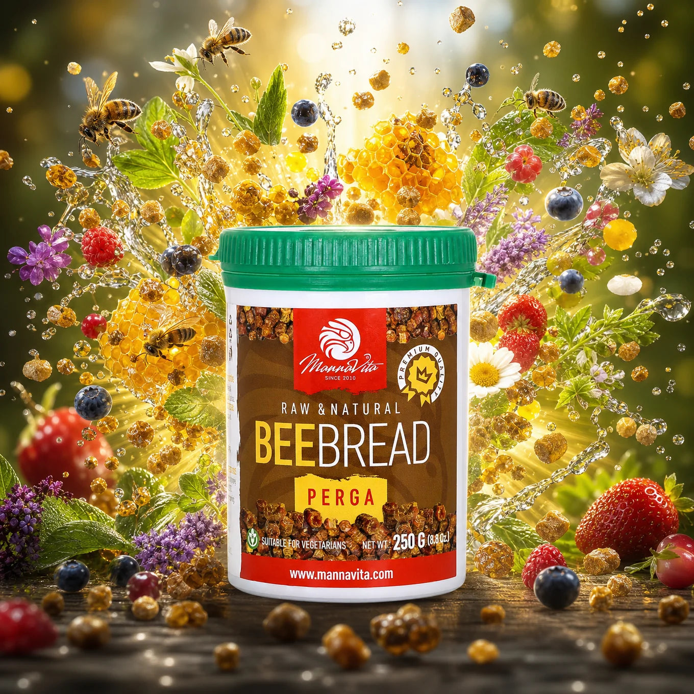 Mannavita 100 % bibröd • 250 g