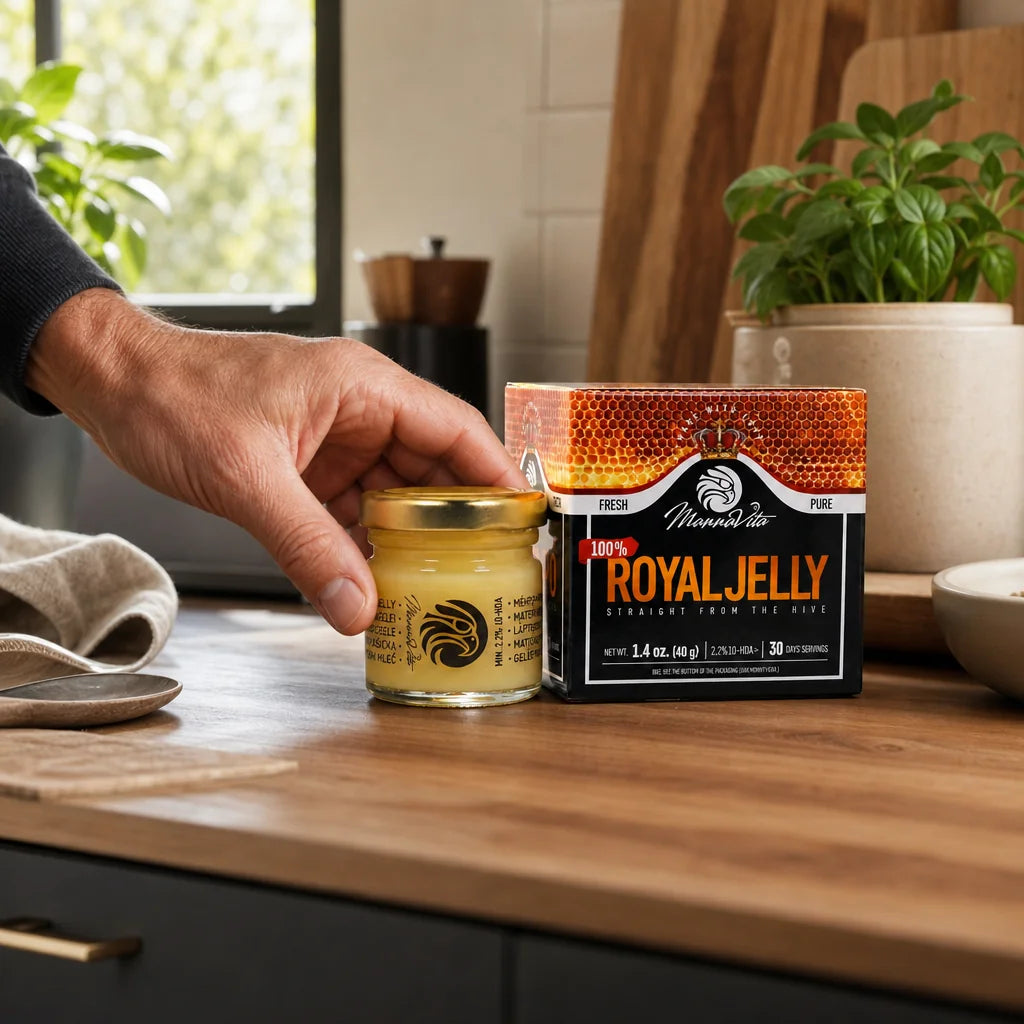 Mannavita färsk ren Bidrottninggelé • 2,2 % 10-HDA • 40 g