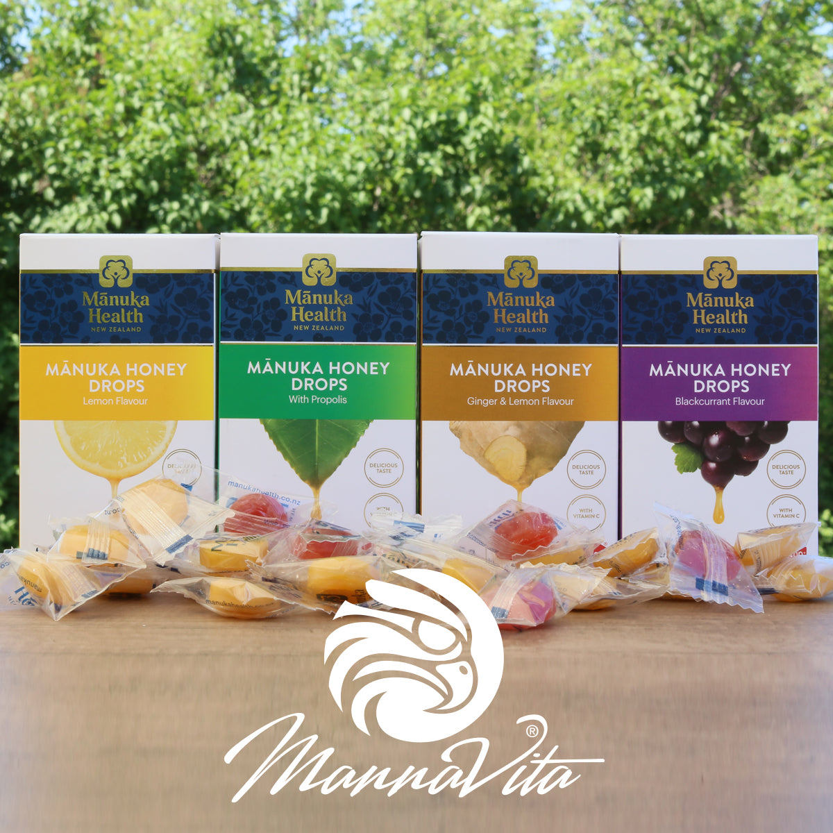 Manukahonungspastiller med naturlig citron • 15 st.