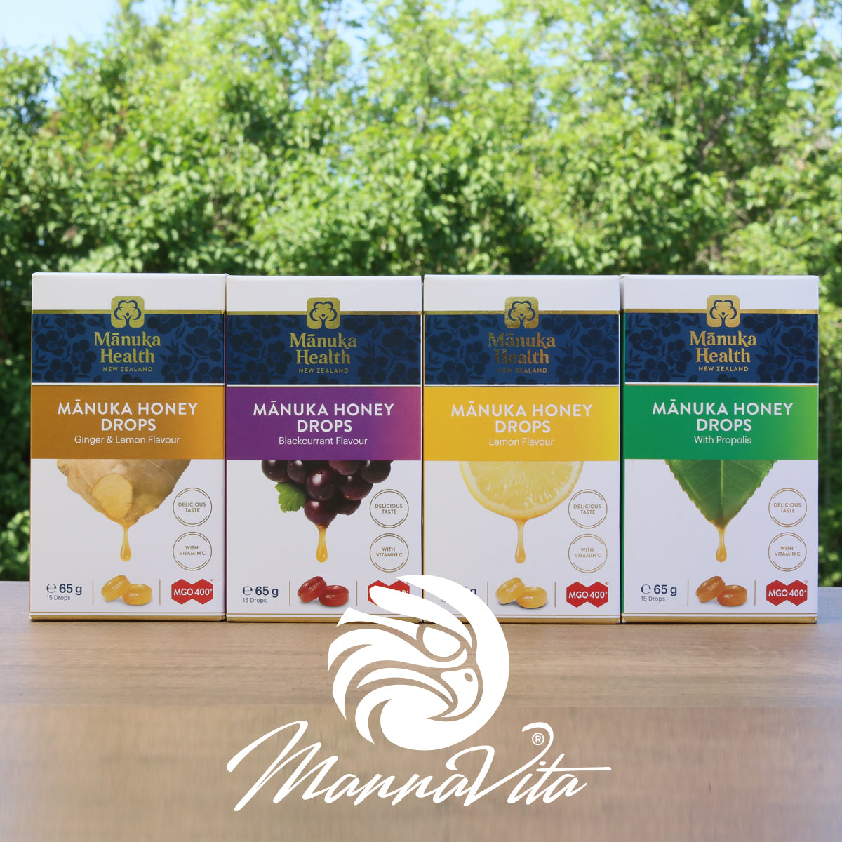 Manukahonungspastiller med naturlig citron • 15 st.