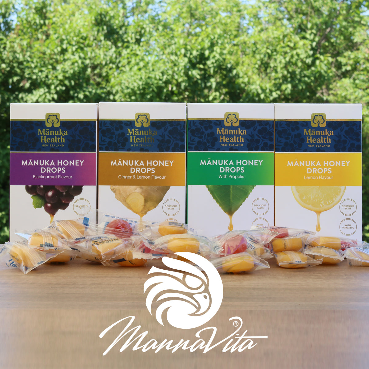 Manukahonungspastiller med naturlig citron • 15 st.