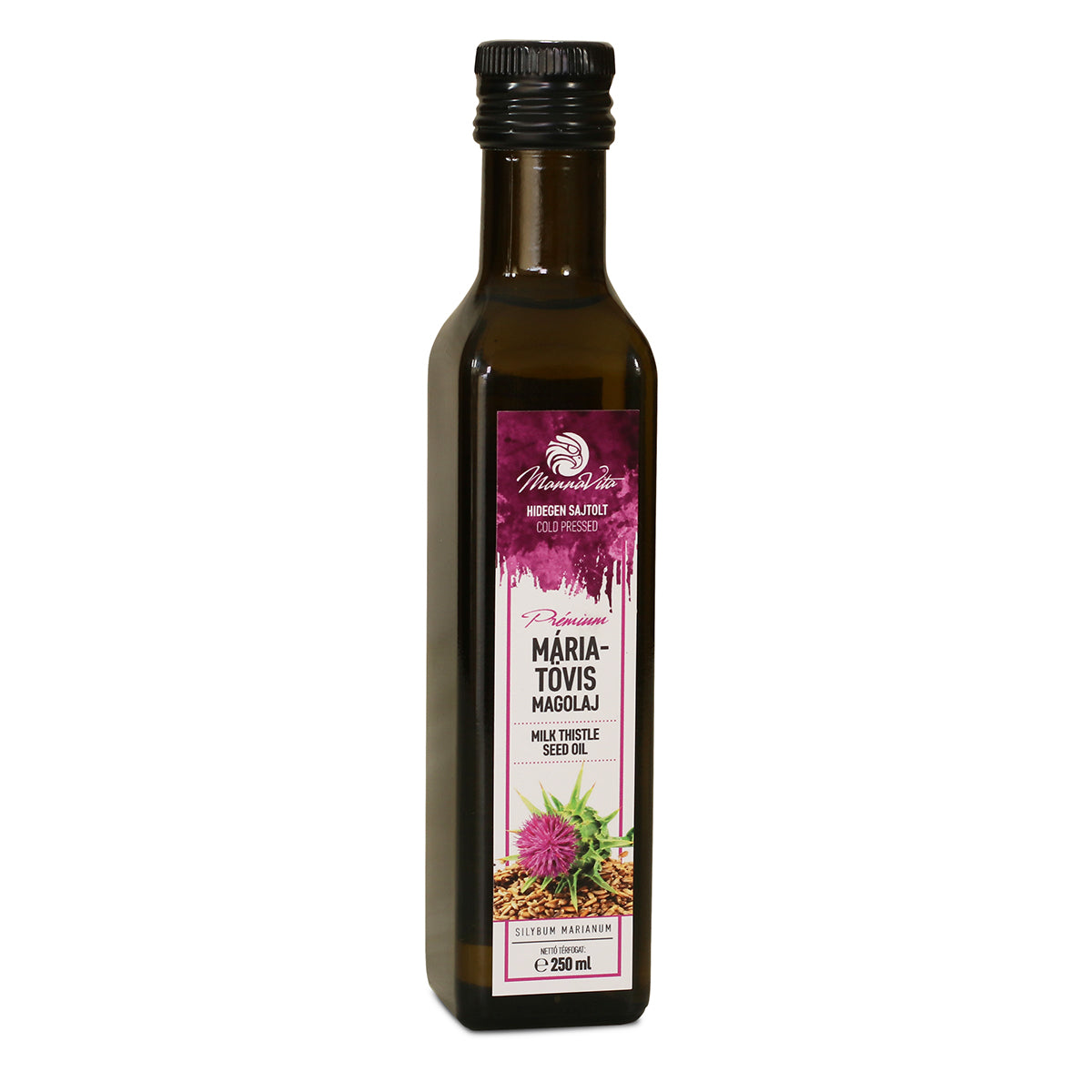 Mannavita ungersk kallpressad mjölktistelfröolja • 250 ml