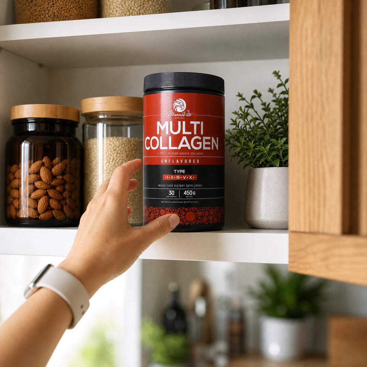 Mannavita Multikollagenpulver • Utan smak • 450g
