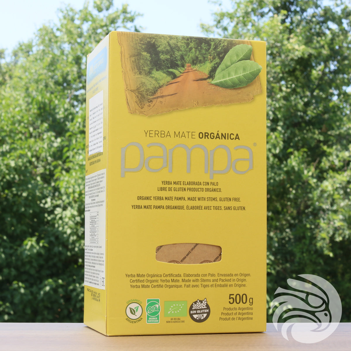 Pampa ekologiskt yerba mate-te • Tillverkad med stjälkar • 500 g