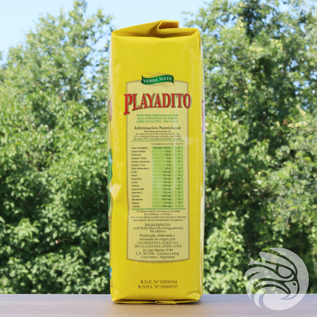 Playadito yerba mate-te • Tillverkad med stjälkar • 500 g