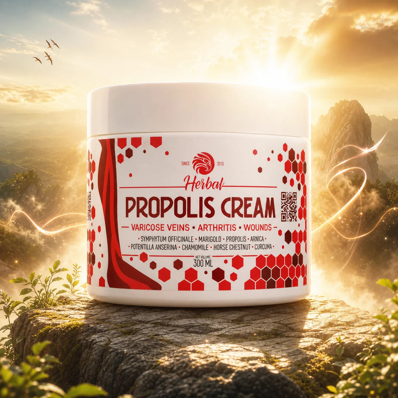Mannavita Propoliskräm med örter • 300 ml