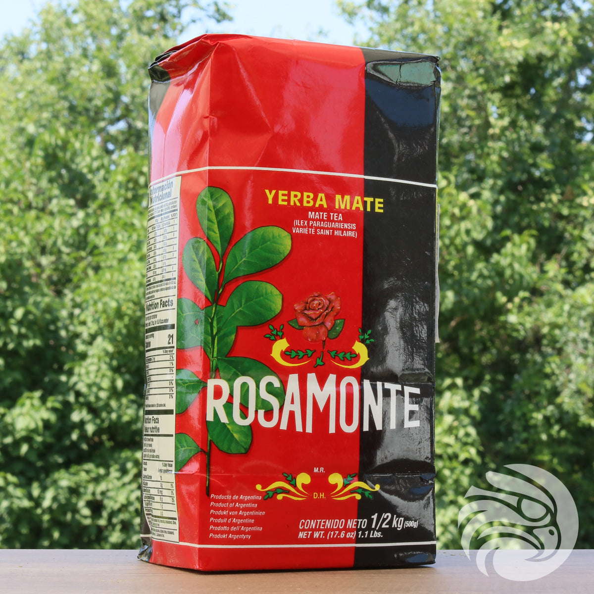 Rosamonte yerba mate-te • Med stjälkar • 500 g