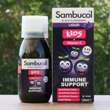 Sambucol svartfläderbärssirap, för barn • 120 ml