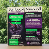 Sambucol svart fläderbärssirap, sockerfri • 120 ml