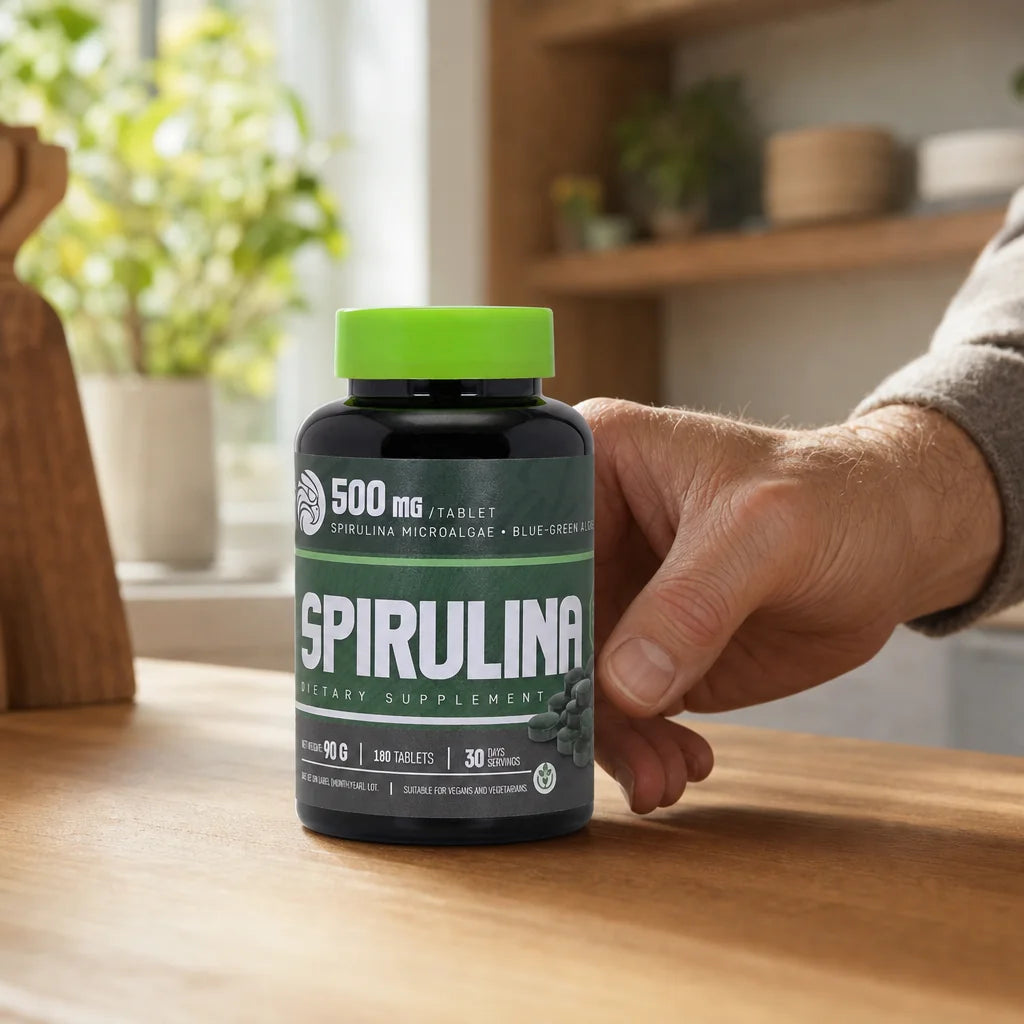 Mannavita Spirulina 500 mg tabletter • 180 st.