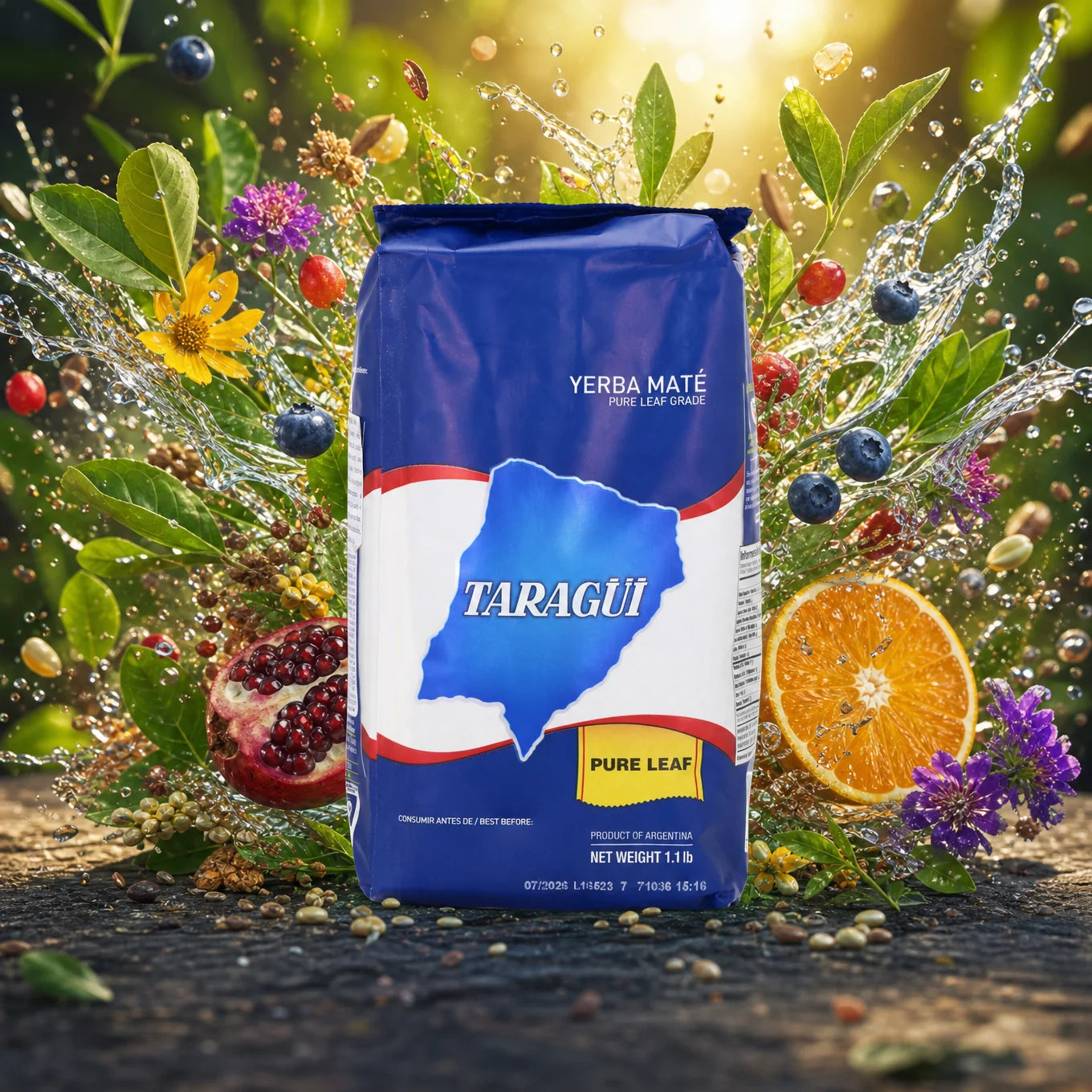 Taragüi yerba mate-te • Rena blad – sin palo • 500 g