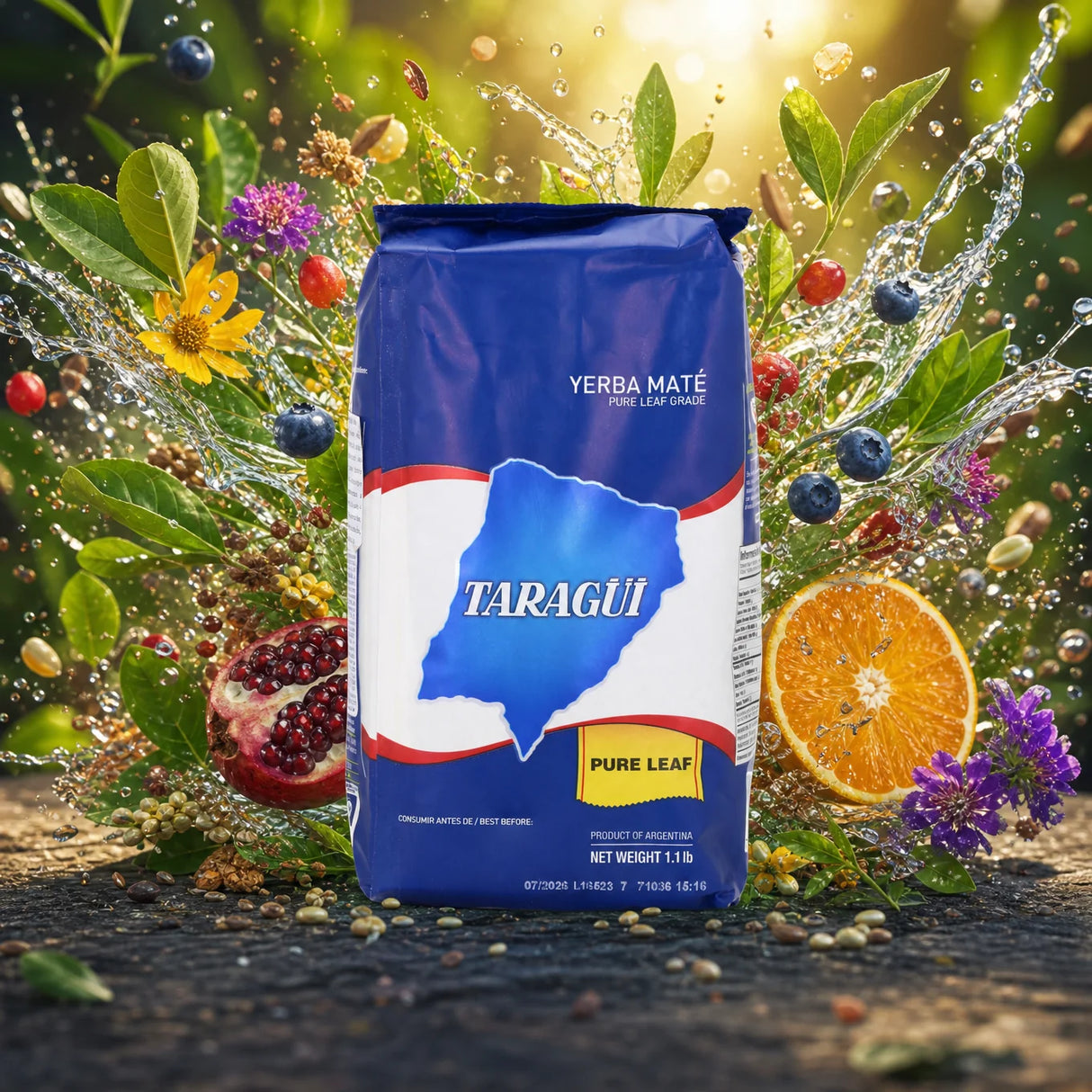 Taragüi yerba mate-te • Rena blad – sin palo • 500 g
