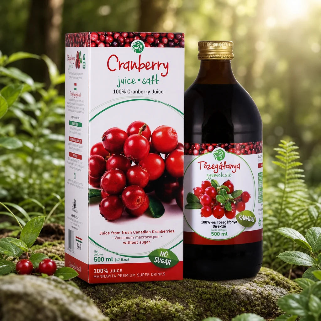 Mannavita Tranbär 100% ren juice • 500 ml