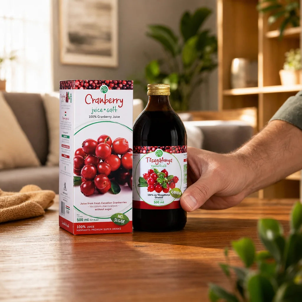 Mannavita Tranbär 100% ren juice • 500 ml